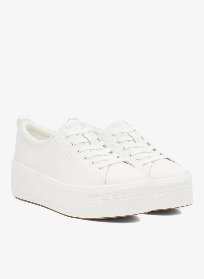 Keds white Keds Women's Skyler Leather Casual Sneaker White for Women | Best Price UAE